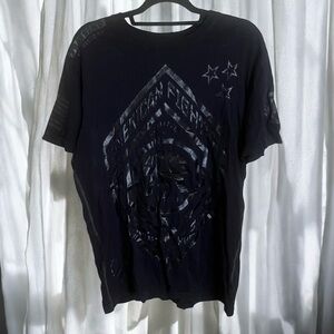 American Fighter Buckle Black Short Sleeve Tshirt Size Large